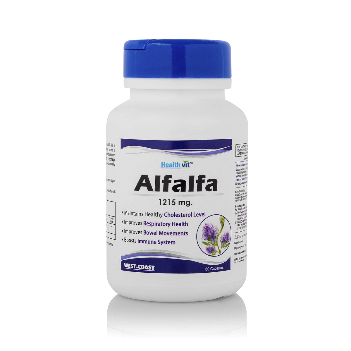 Healthvit Alfalfa 1215 mg, 60 Capsules