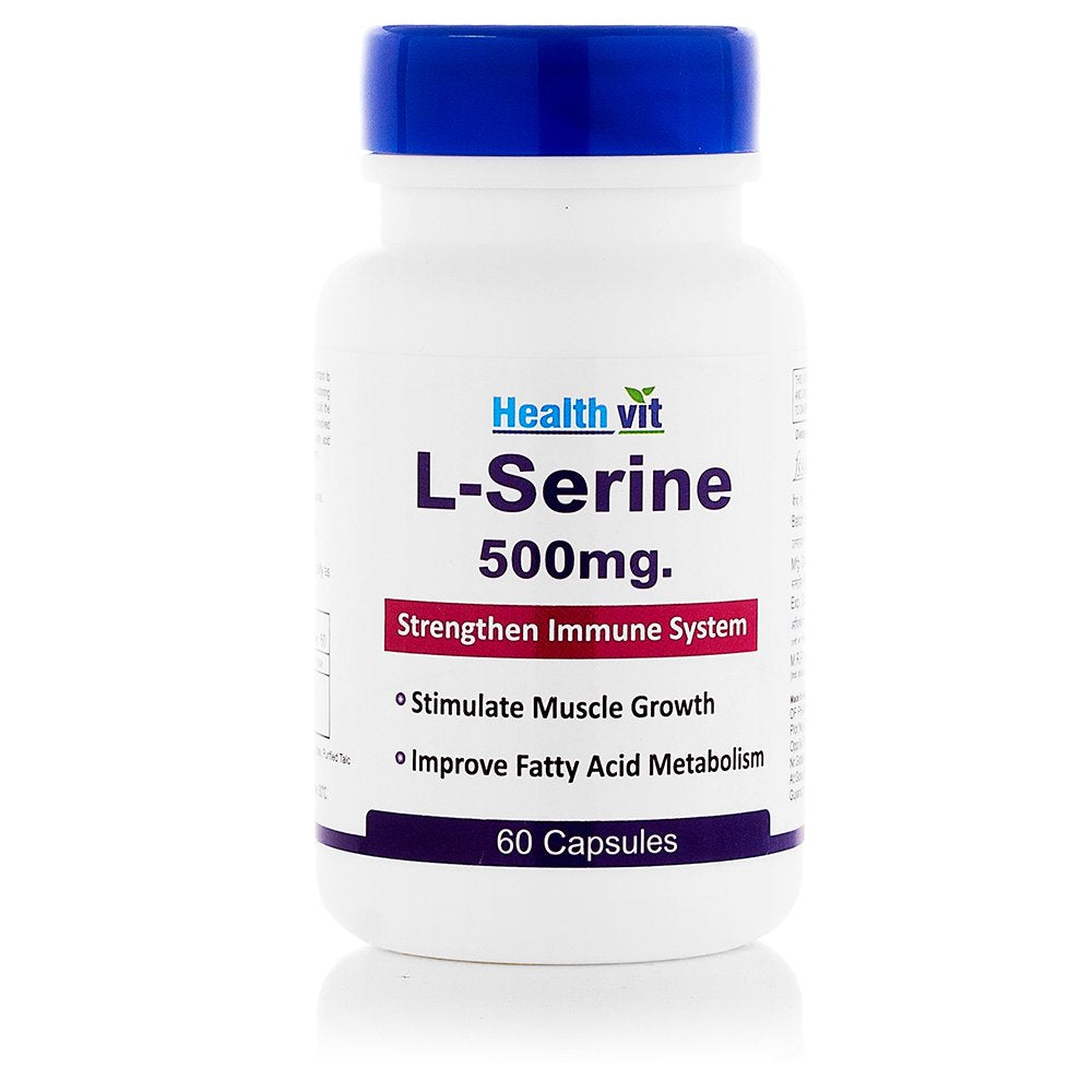 Healthvit L-serine 500 Mg - 60 Capsules