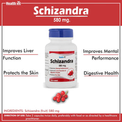 Healthvit Schizandra 580 mg 60 Capsules For Skin protection