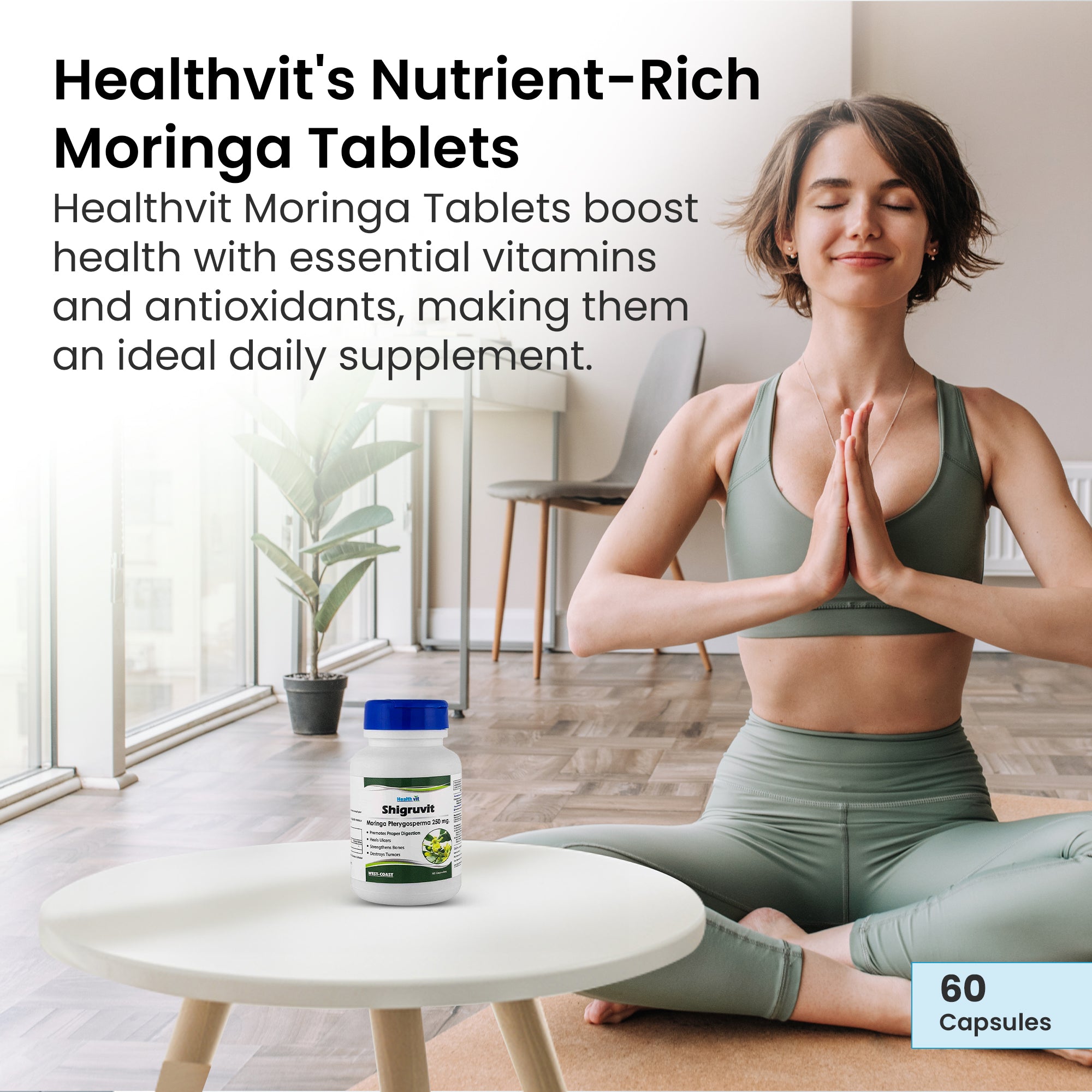 Healthvit Moringa Shigruvit - Nutrient-Rich Veg Capsules