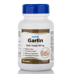 Healthvit garlic capsules - ideal for cholesterol management