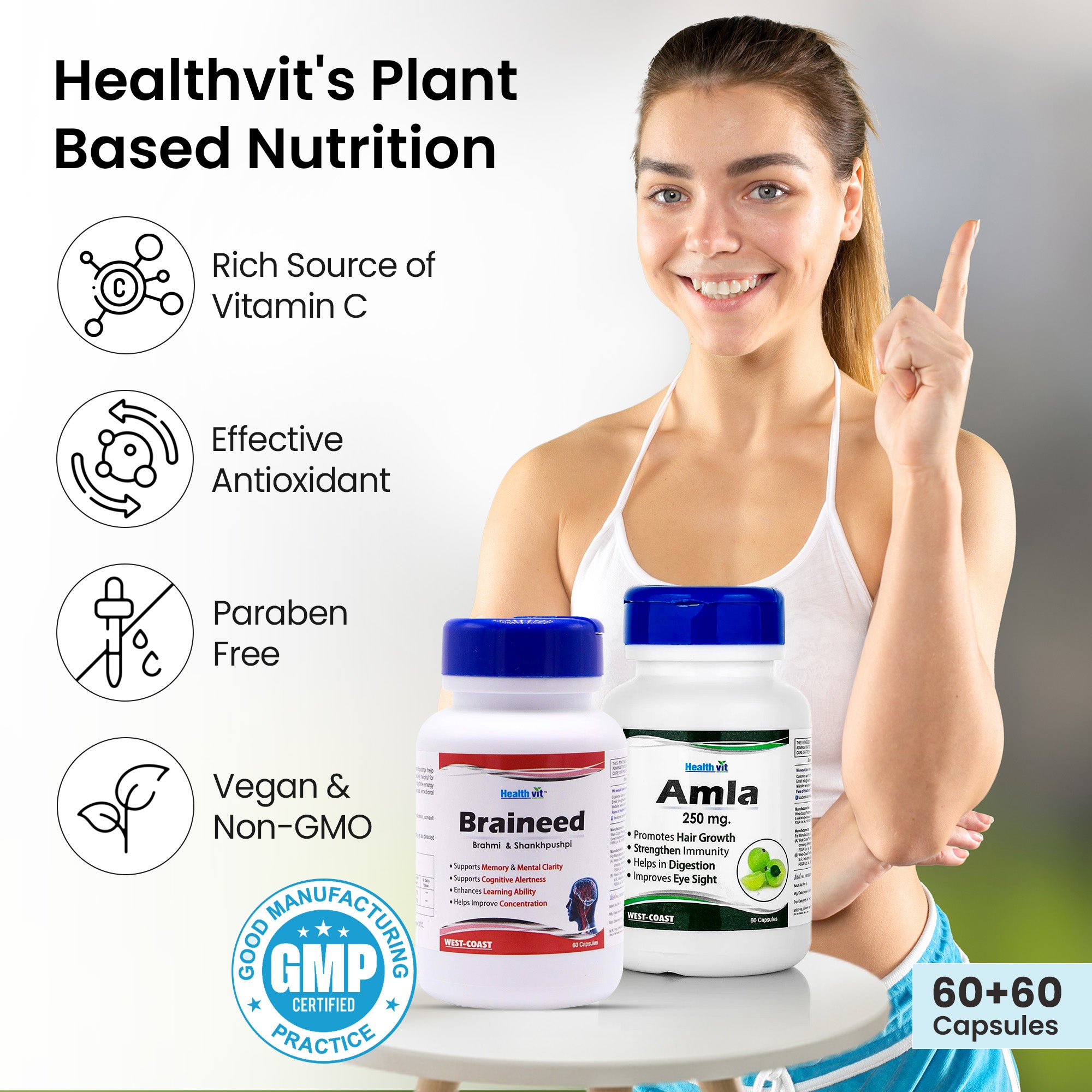 Healthvit Amla Capsules - Family wellness supplement