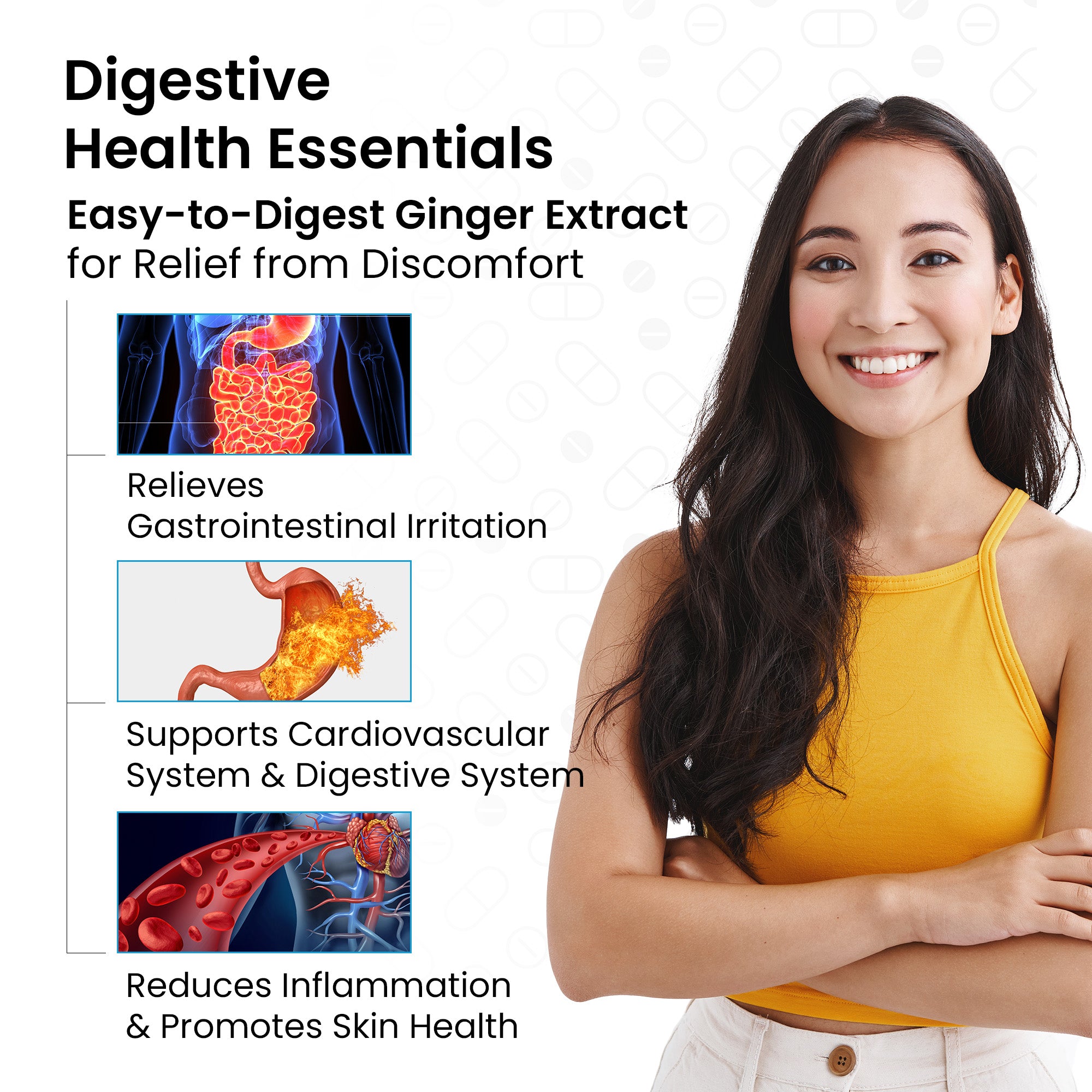 Healthvit ginger supplement - compact and easy to use