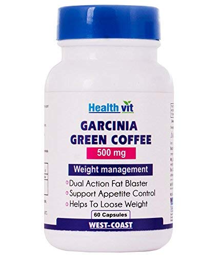Healthvit Garcinia Cambogia and Green Coffee Extract 500 mg - 60 Capsules