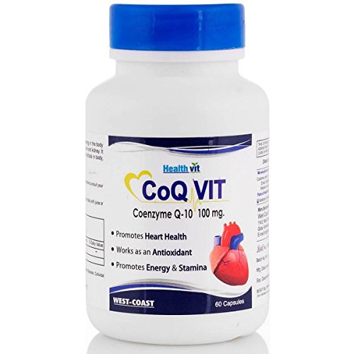 Healthvit High Absorption Co-Qvit Coenzyme Q10 100mg Powerful Antioxidant, High Strength, Supports Immunity, Heart Health, Brain Function & Boosts Cellular Energy | 60 Tablets