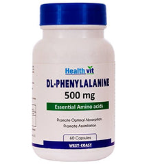 Healthvit DL-Phenylalanine 500mg 60 Capsules