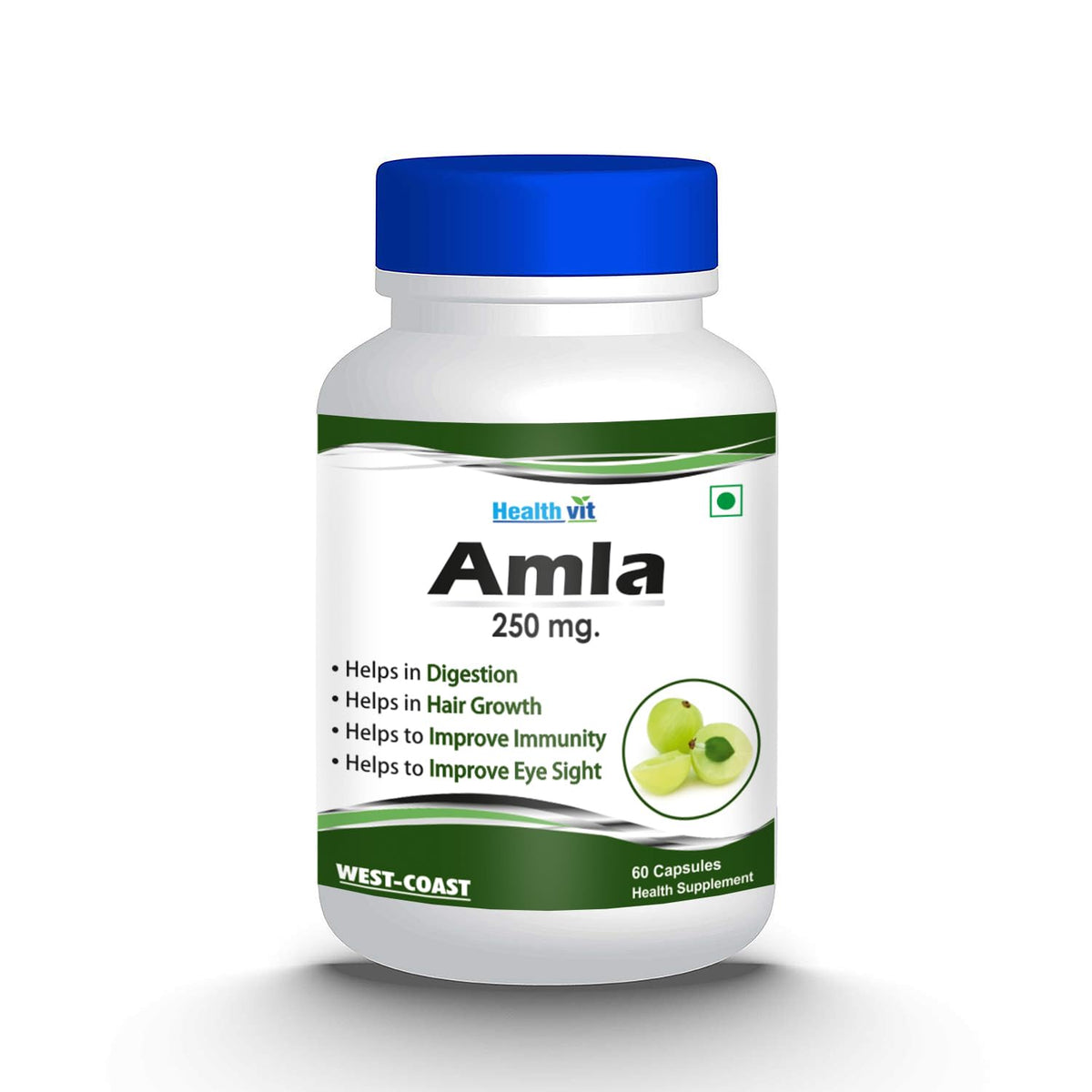 HealthVit Amda Amla Powder 250mg- 60 Capsules
