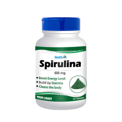 Healthvit Spirulina 500mg | 60 Capsules