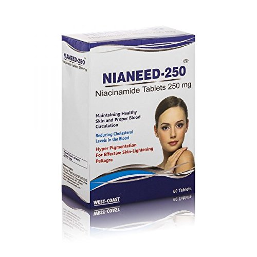Healthvit Nianeed-250 Niacinamide 250mg | For Nutritional Support | Maintain Healthy Skin | Reduce Cholesterol Level | Vegan And Gluten Free | 60 Tablets