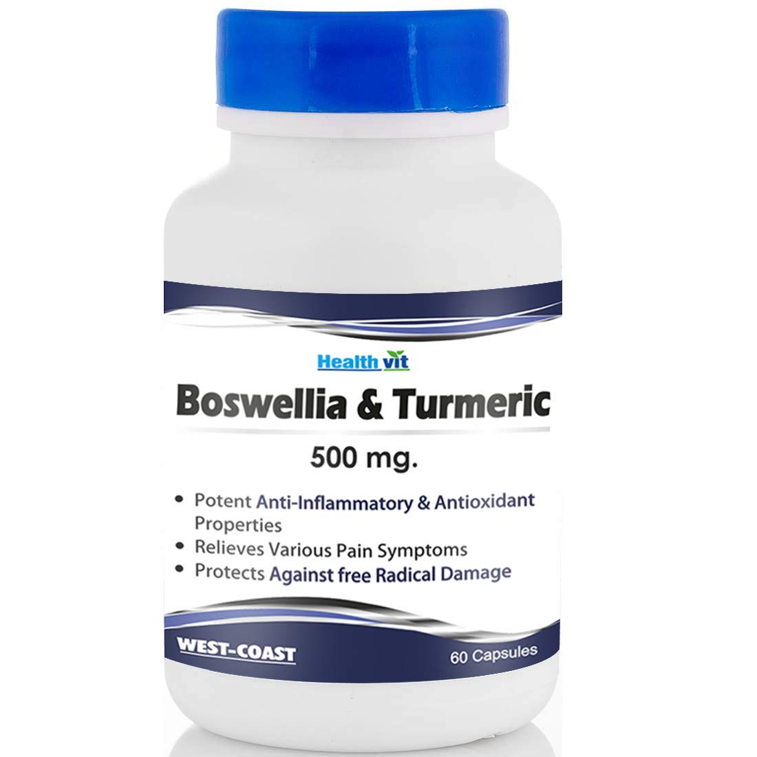 Healthvit Boswellia Turmeric Extract 500 mg - 60 Capsules