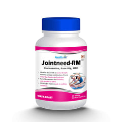 Healthvit Jointneed-RM Glucosamine Rose Hip, MSM | Ideal for Bone, Muscle Health & Joint Support of Men & Women - 60 Tablets