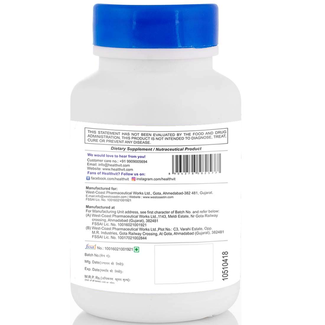 Healthvit Forskolin Extract 250 Mg - 60 Capsules