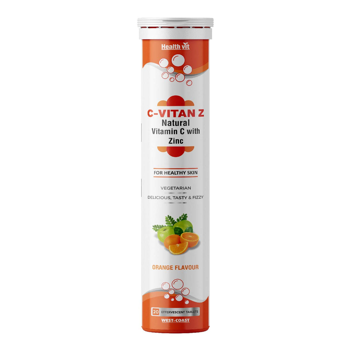 Healthvit C- Vitan-N 1000mg - Natural Antioxidant | Natural Vitamin C With Zinc | Improves Immunity And Skin Health | Vegan And Keto Friendly | 60 Tablets