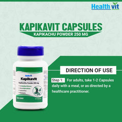 Healthvit Kapikavit Kapikachhu Powder 60 Capsules - 250 mg