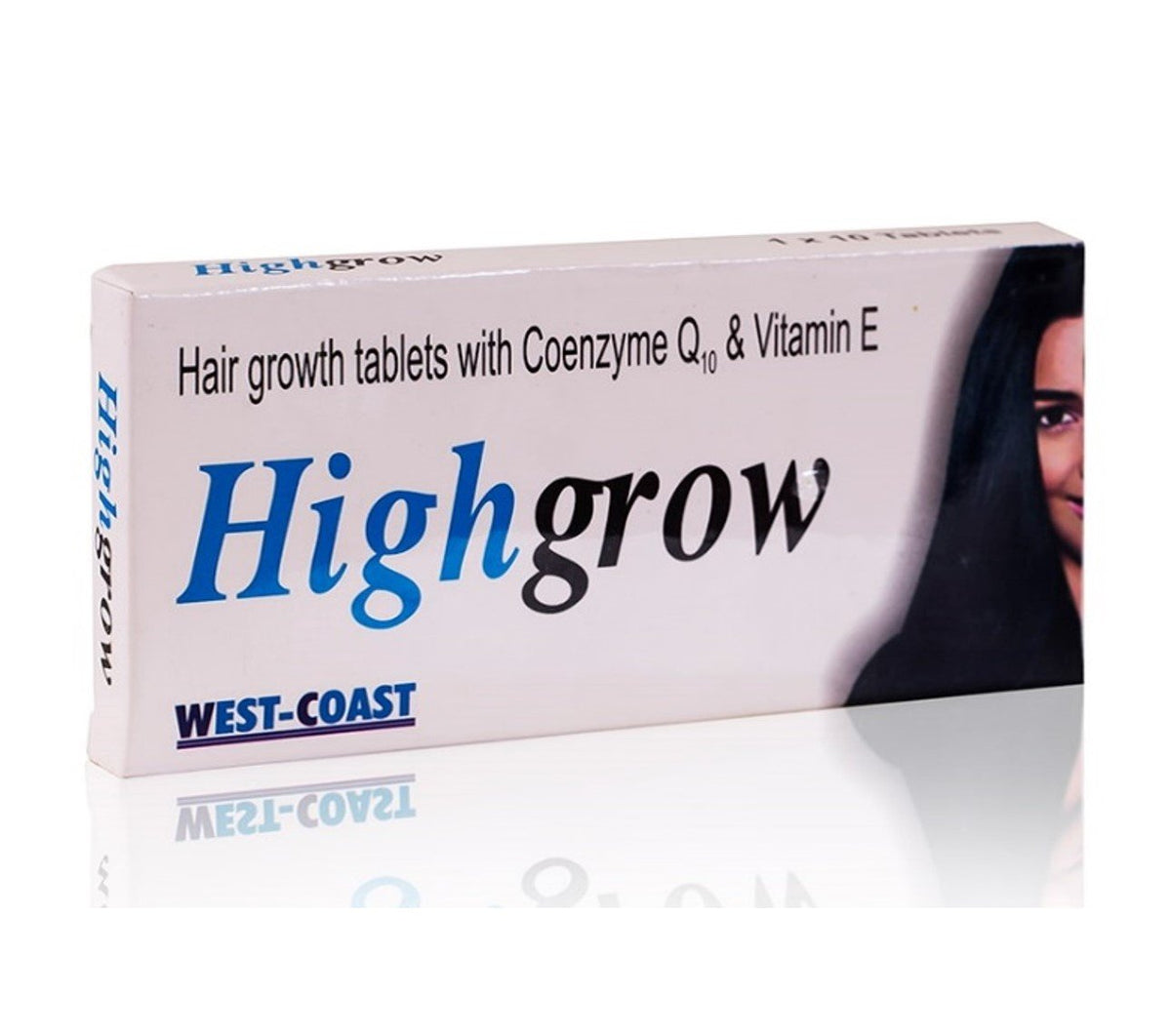 Highgrow Hair Supplement (Biotin, CoQ-10 & Vitamin E) 10 tablet (Pack of 2)