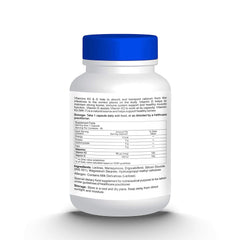 Healthvit Vitamin D-400 IU with Vitamin K2-55mcg for Bone Health Support- 60 Capsules