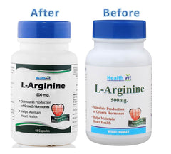 Healthvit L-Arginine 500 mg - 60 Capsules