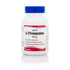 Healthvit L-threonine 500 Mg - 60 Capsules