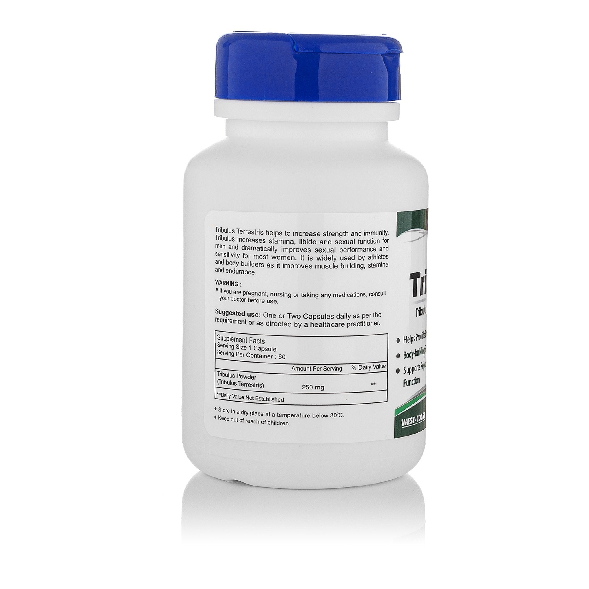 Healthvit Tribulus Powder 250 mg - 60 Capsules