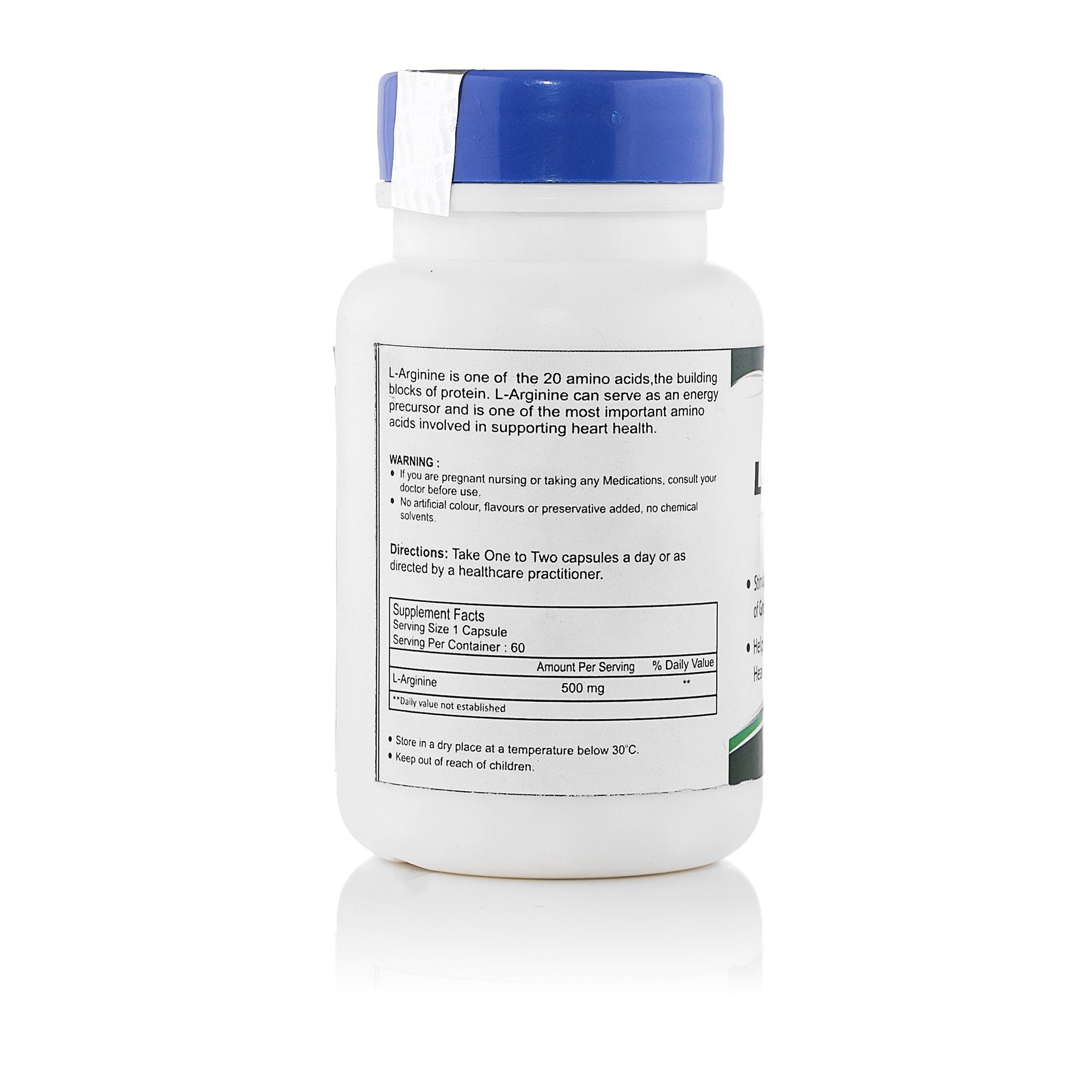 Healthvit L-Arginine 500 mg - 60 Capsules