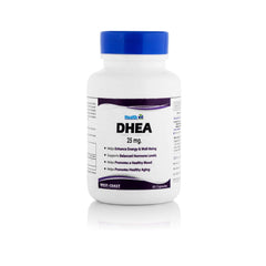Healthvit DHEA 25mg For Support Overall Well Being | Promotes Healthy Mood | Non-GMO And Gluten Free | 60 Capsules