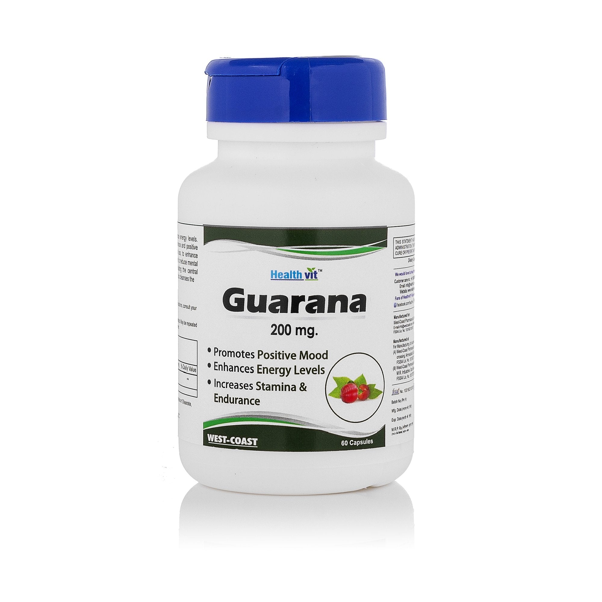 Healthvit Guarana 200 mg 60 Capsules