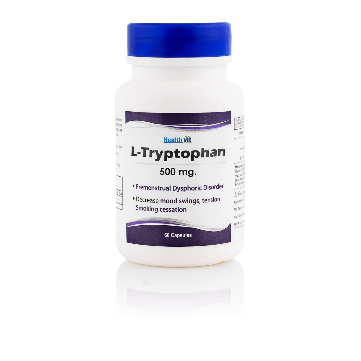 Healthvit L- Tryptophan 500 mg - 60 Capsules