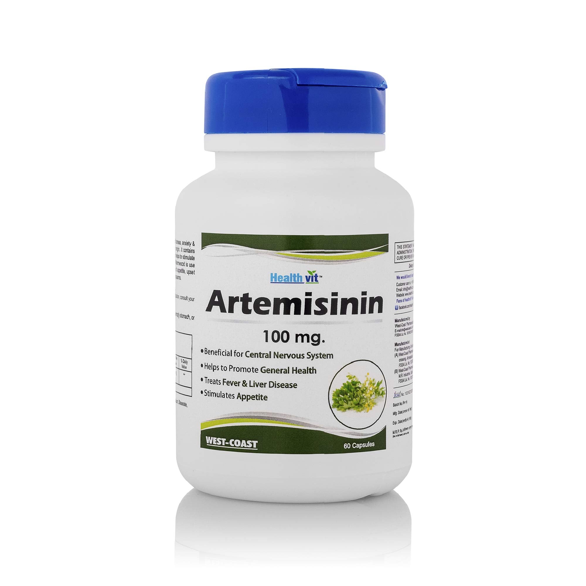 Healthvit Artemisinin 100mg, 60 Veggie Capsules