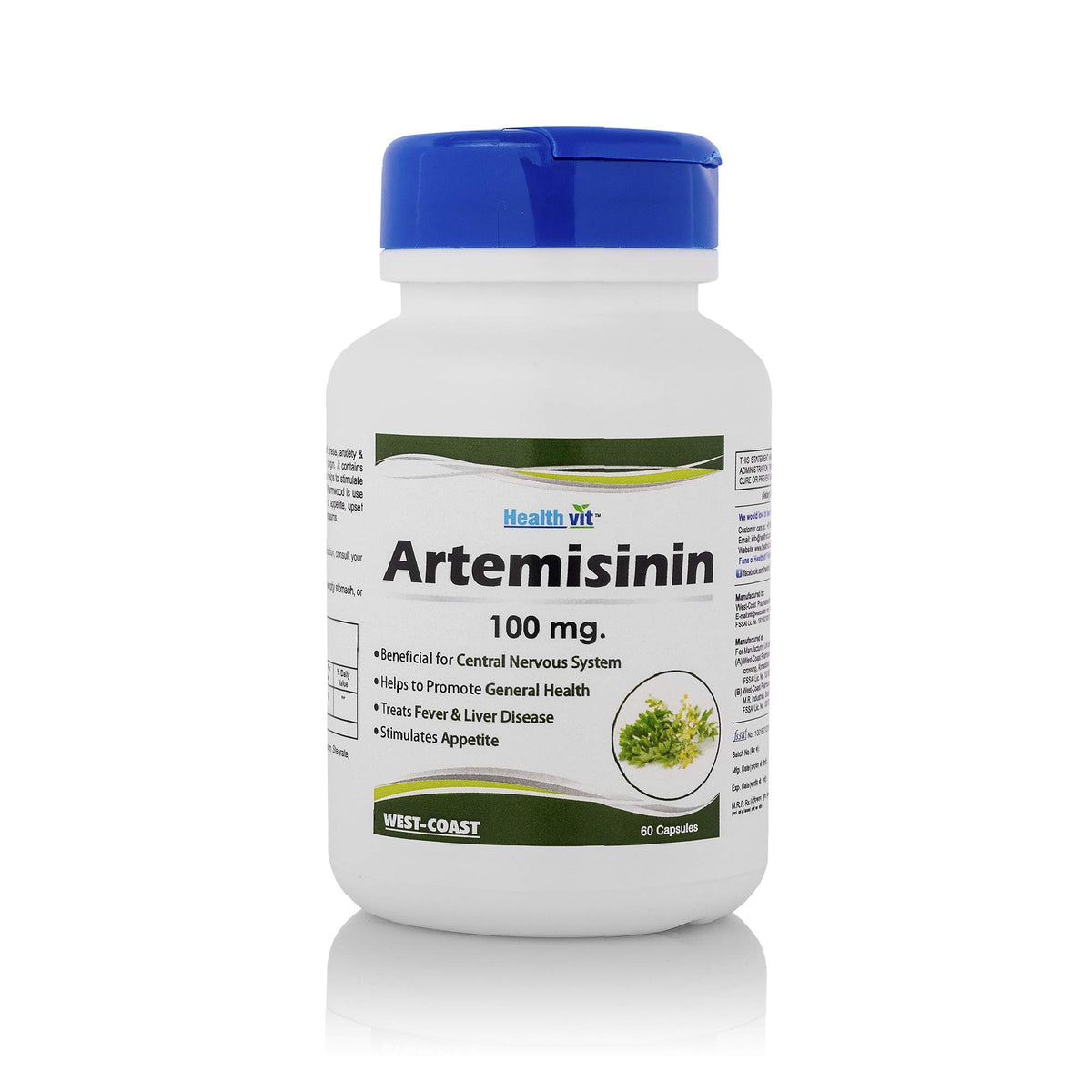 Healthvit Artemisinin 100mg, 60 Veggie Capsules