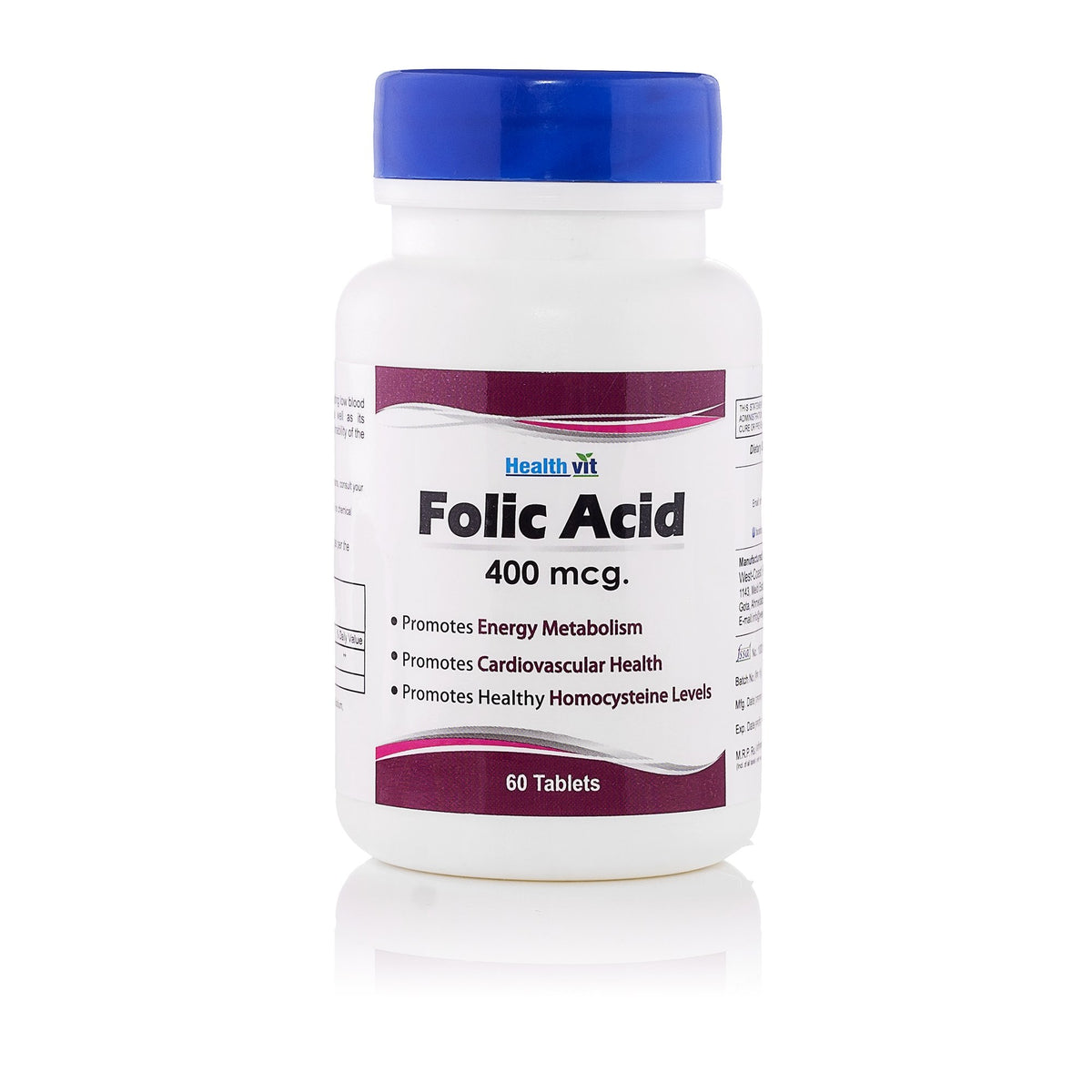 Healthvit Folic Acid 400 mcg - 60 Tablets