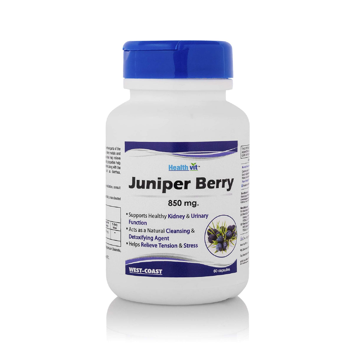 Healthvit Juniper Berry 850 mg, 60 Capsules