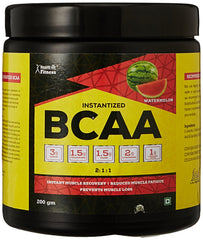Healthvit Fitness BCAA 6000, 200g Powder (25 Servings) Watermelon Flavour